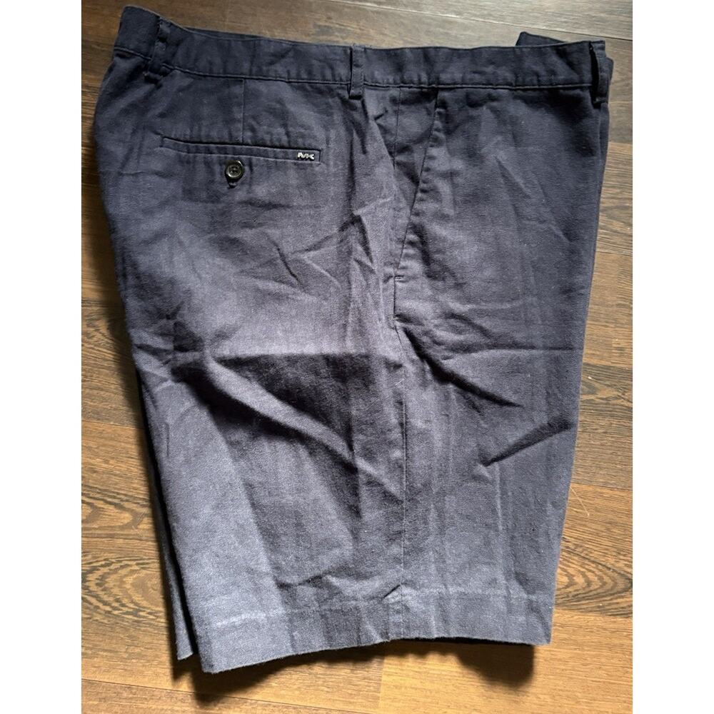 Men’s Micheal Kora Men’s Linen Shorts Navy Blue Waist 40